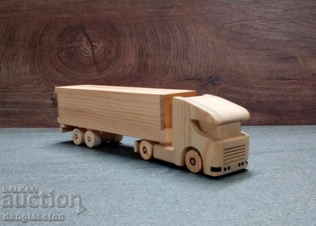 Decorative wooden truck with trailer DMAR 279 Decorative wooden truck with trailer DMAR 279