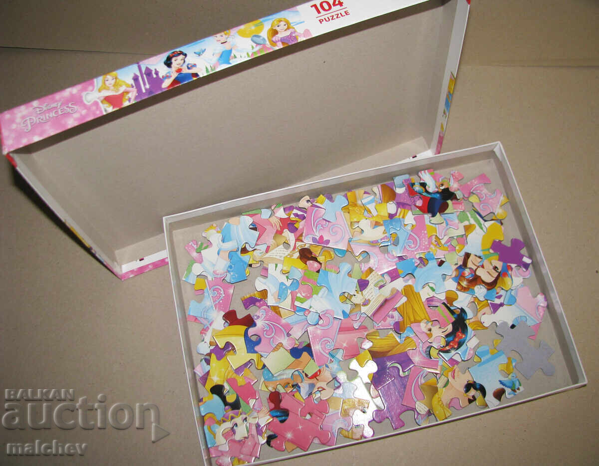 Auction Clementoni Disney Princesses Puzzle, 104 pieces, excellent condition Auction Clementoni Disney Princesses Puzzle, 104 pieces, excellent condition