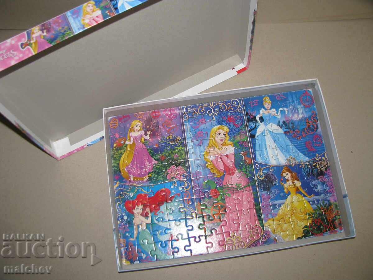 Auction Clementoni Disney Princesses Puzzle, 104 pieces 3D, used Auction Clementoni Disney Princesses Puzzle, 104 pieces 3D, used