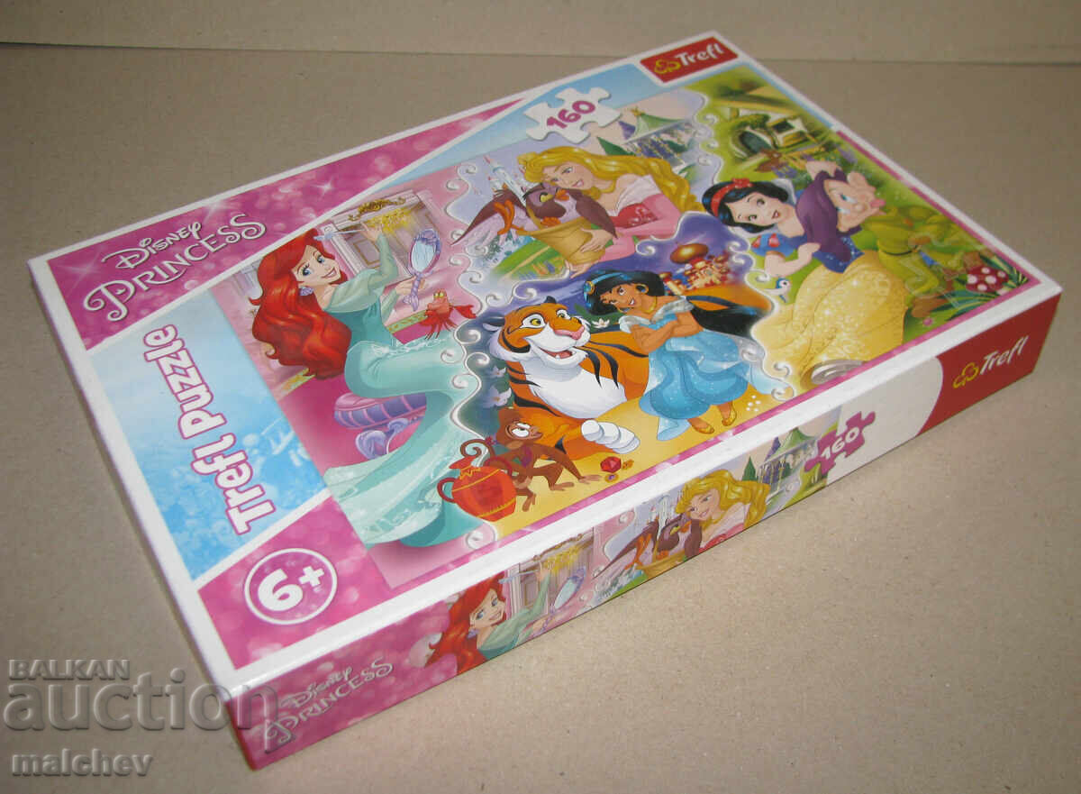 Trefl Disney Princesses Puzzle, 160 pieces, excellent with price 4.00 BGN | € 2.05 Trefl Disney Princesses Puzzle, 160 pieces, excellent with price 4.00 BGN | € 2.05