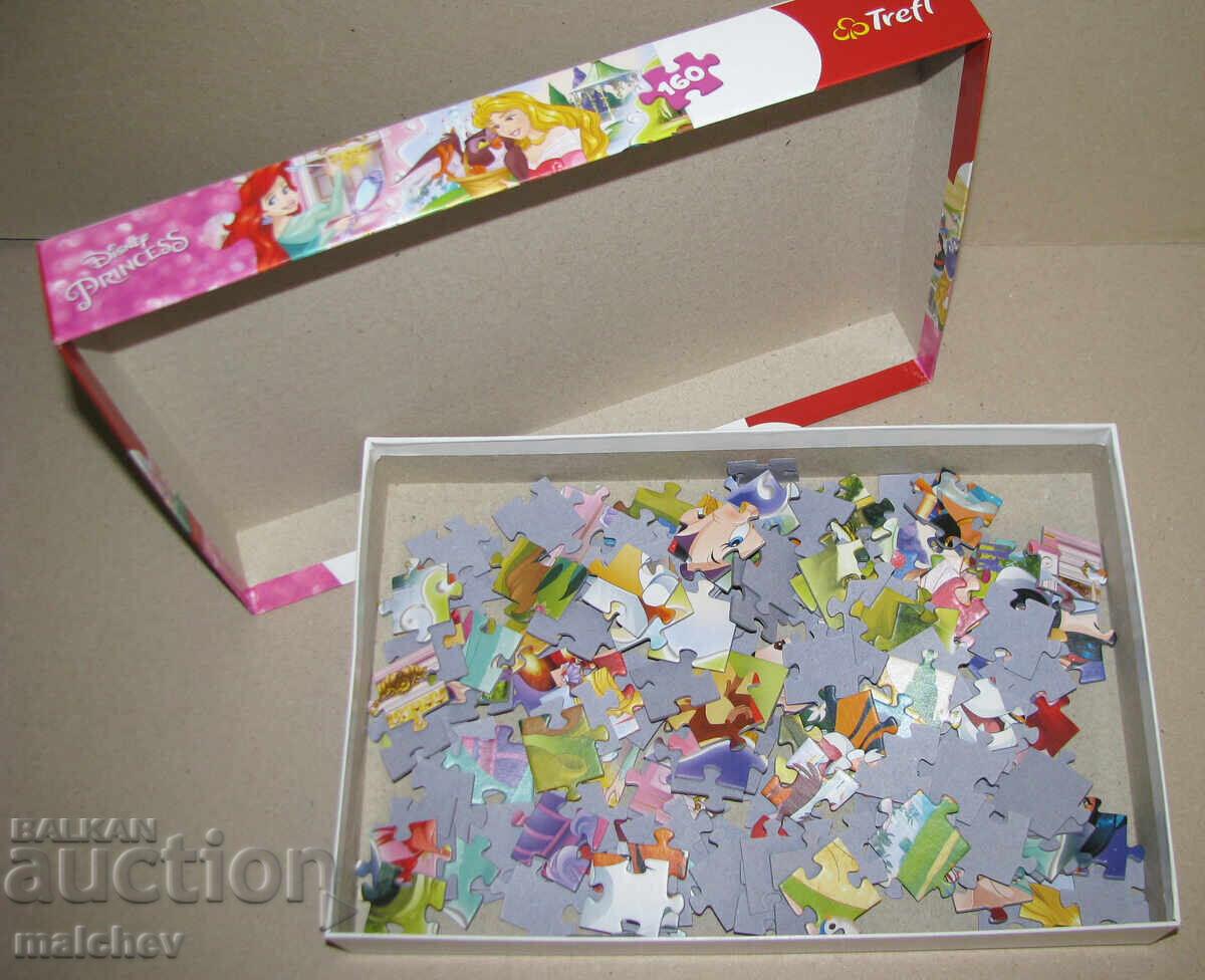 Auction Trefl Disney Princesses Puzzle, 160 pieces, excellent Auction Trefl Disney Princesses Puzzle, 160 pieces, excellent