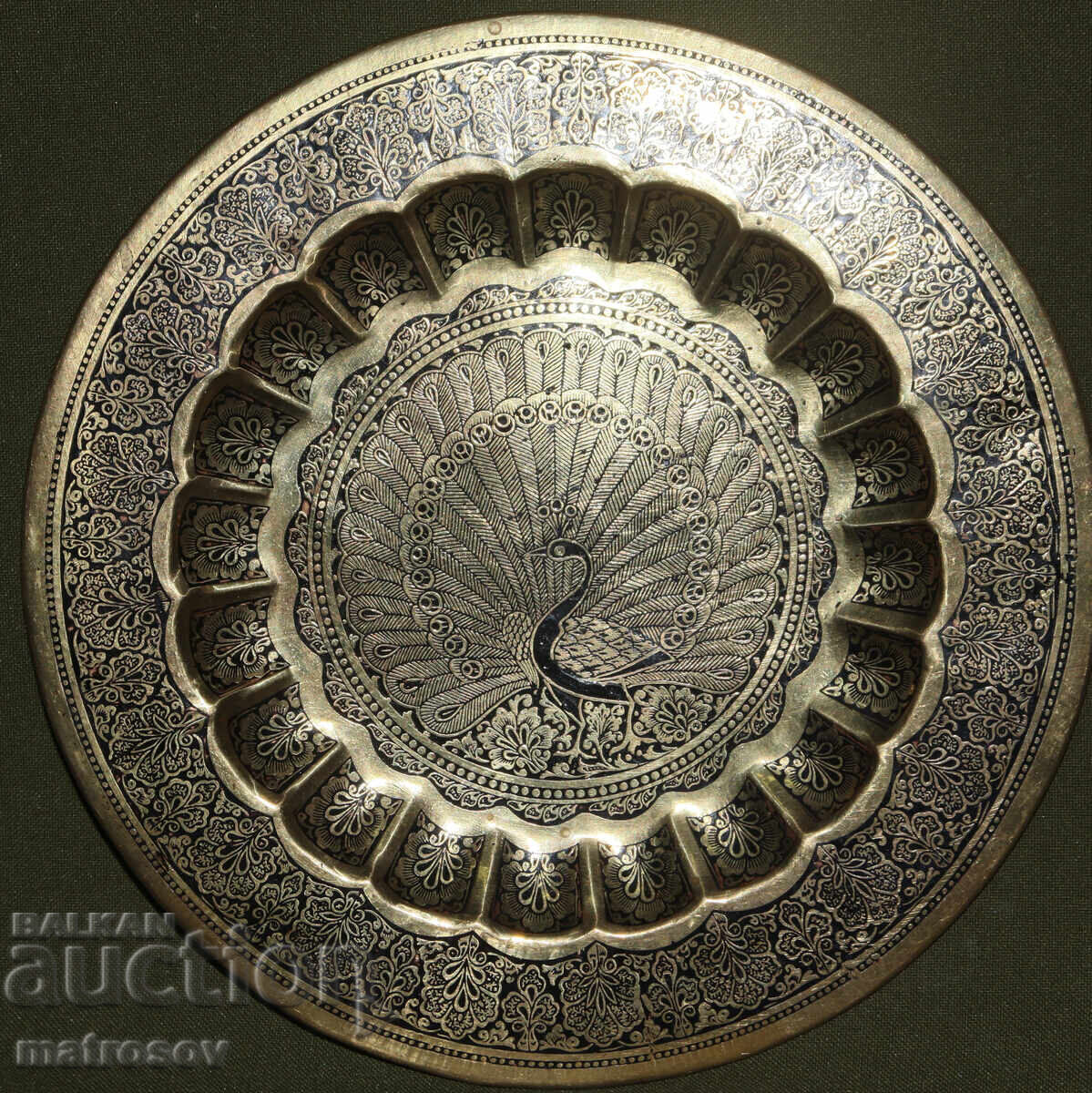 Handmade brass tray wall decoration with price 140.00 BGN | € 71.58