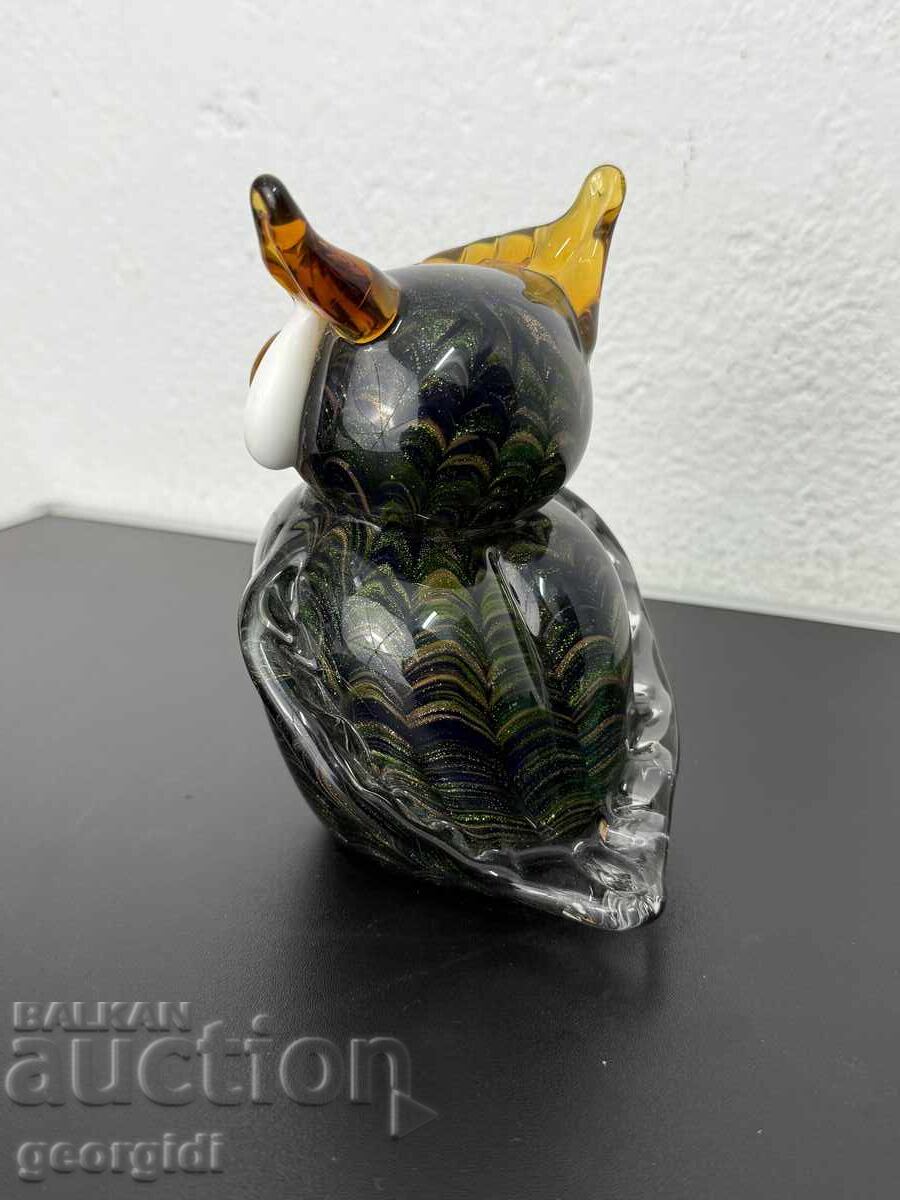 Livrarea Bufniță / Cucuvea de sticlă Murano. №7423