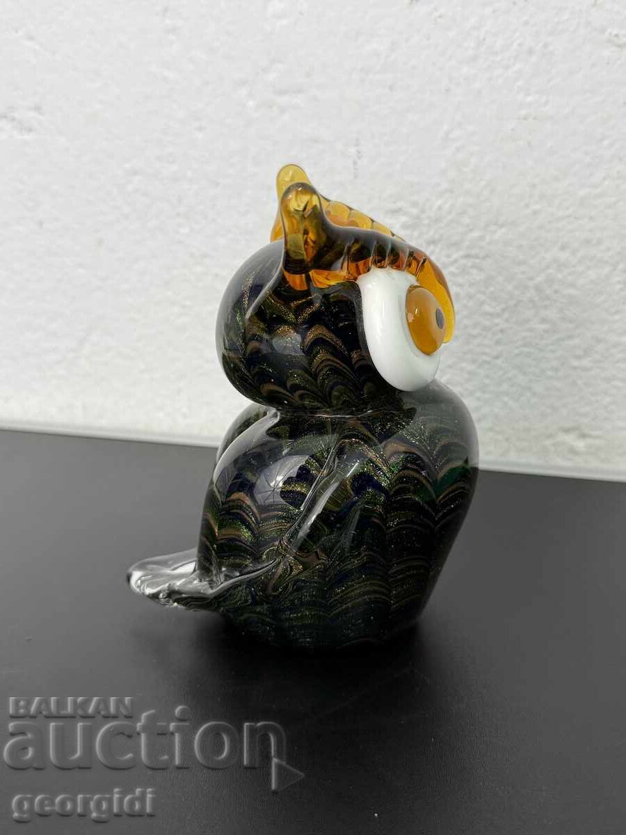 Bufniță / Cucuvea de sticlă Murano. №7423 - 6