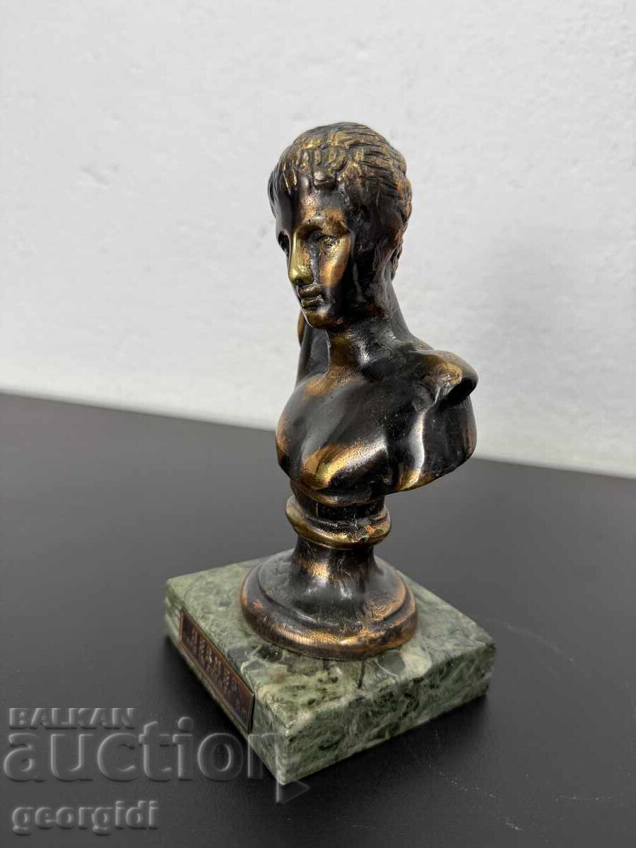 Greek bronze figure / bust of Hermes. No. 7425 - 5