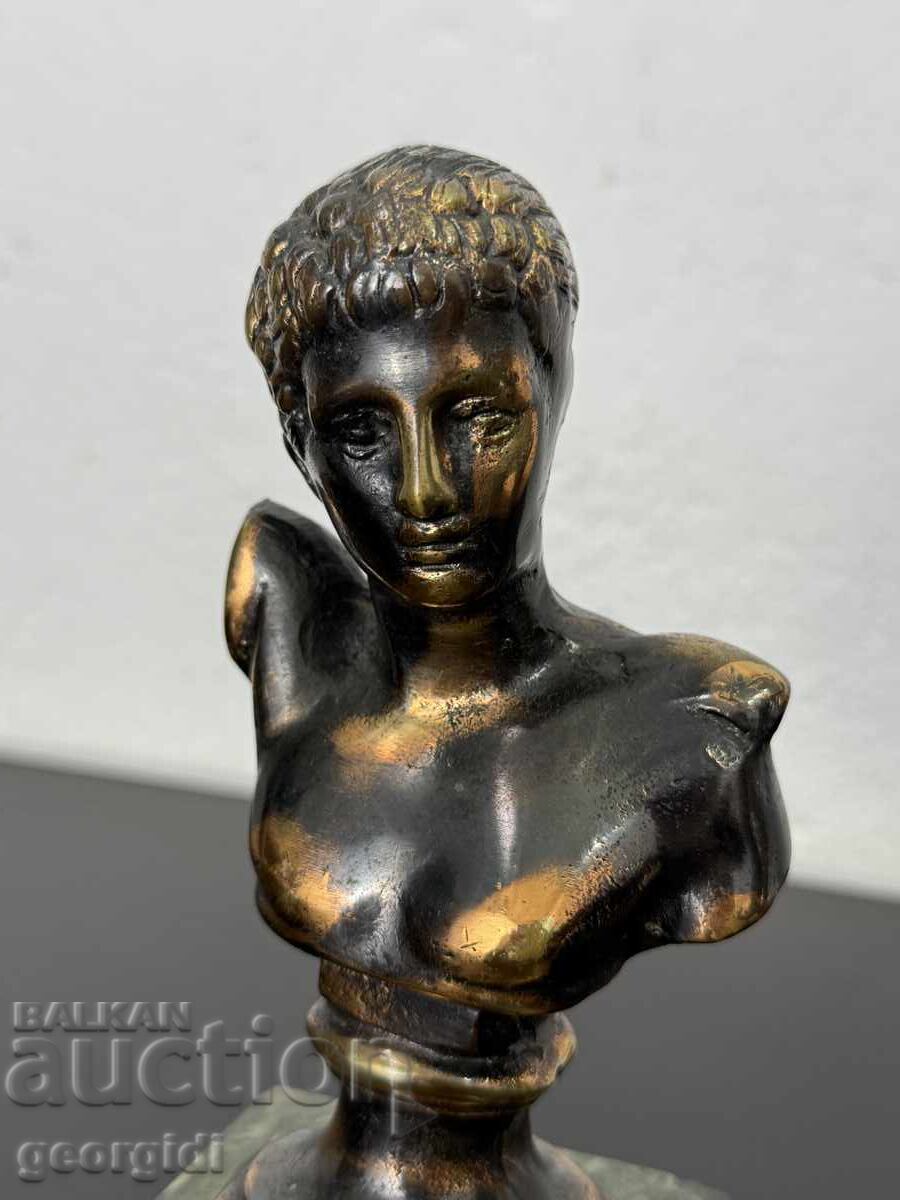 Greek bronze figure / bust of Hermes. No. 7425 - 6