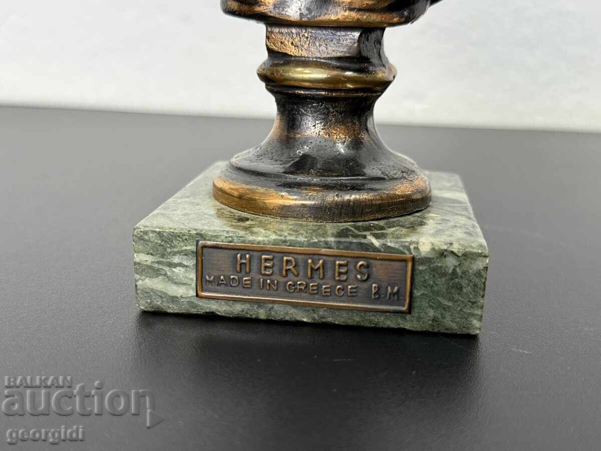 Greek bronze figure / bust of Hermes. No. 7425 - 7