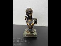 Figurină/bust din bronz grecesc al lui Hermes. Nr. 7425