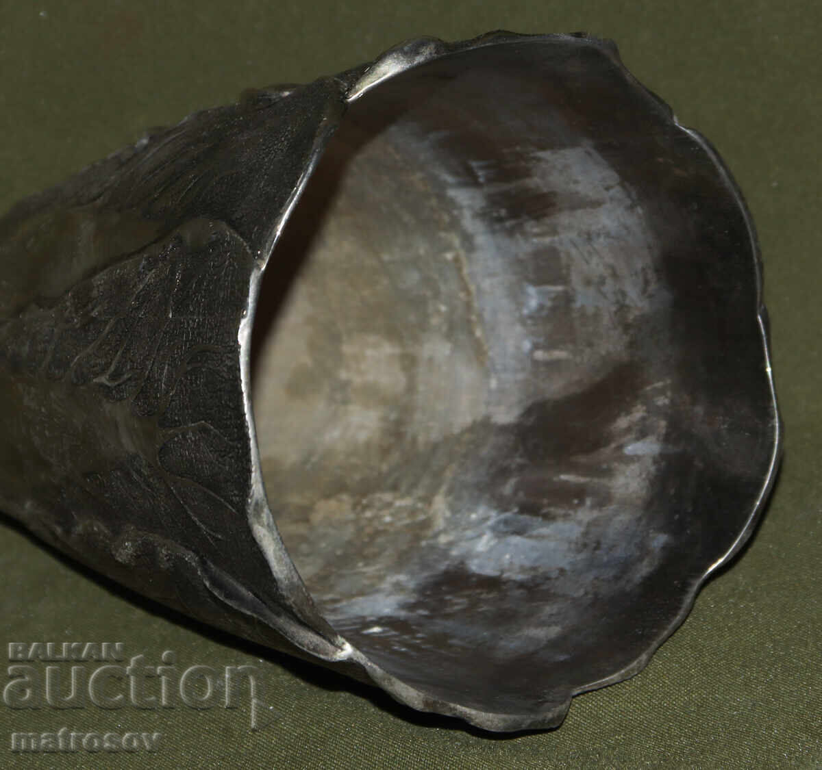 Vază vintage argintată Vera Lucino cu ornamente - 7