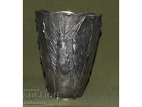 Vază vintage argintată Vera Lucino cu ornamente