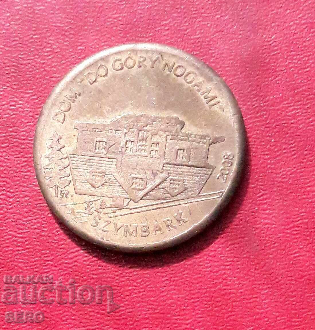 Медал-Полша-Шимбарк-плакет "Обърнатата  къща"