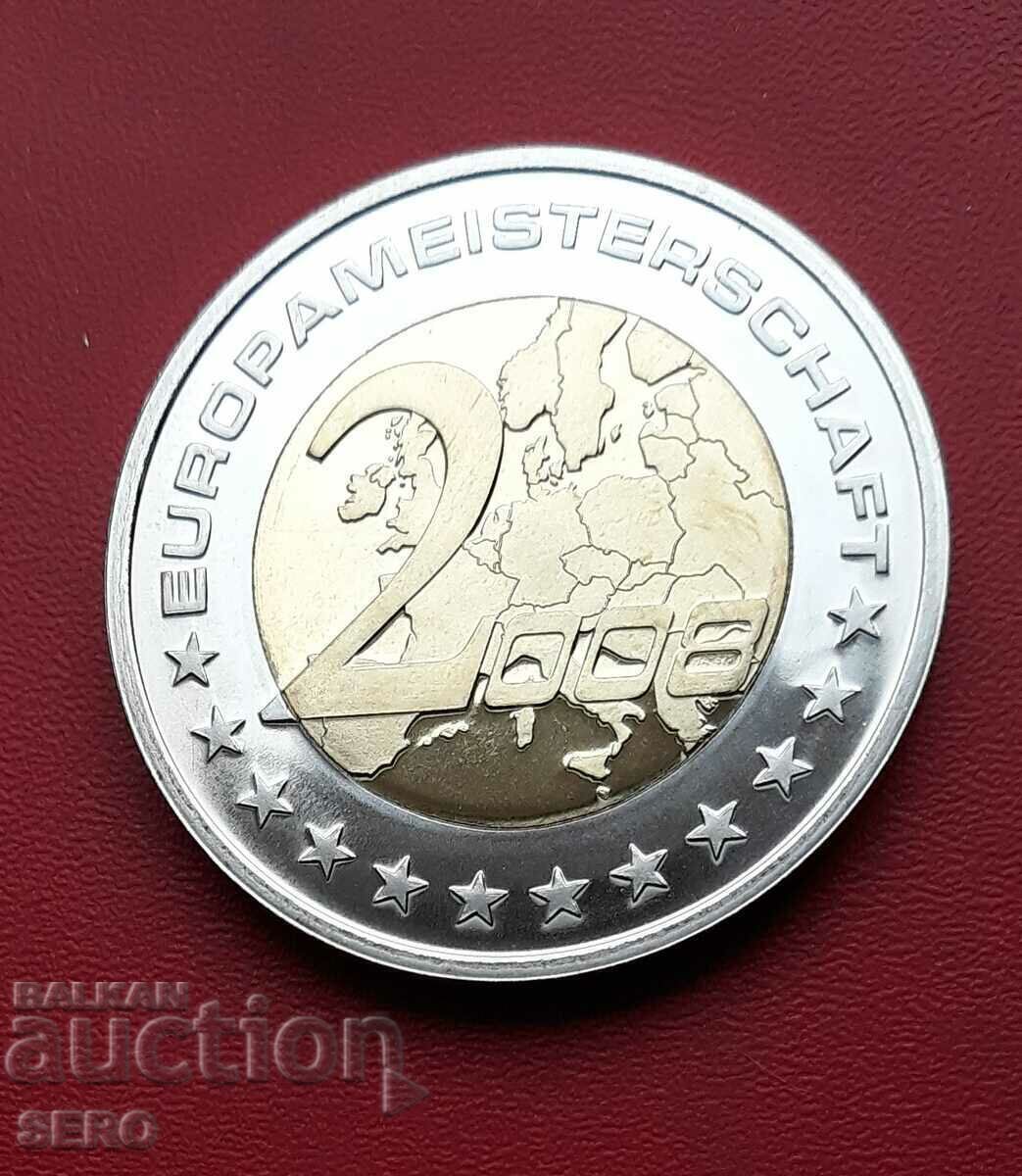 Germania-medalie-fotbal-mond 2006 și European 2008 cu preț 4.01 BGN | € 2.05