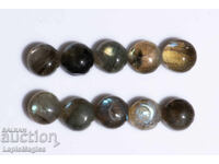 10 bucăți labradorit 6mm 11.48ct cabochon rotund