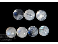 7 bucăți piatră de lună 5mm 4.02ct cabochon rotund