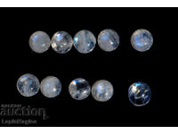 10 bucăți piatră de lună 5mm 6.34ct cabochon rotund