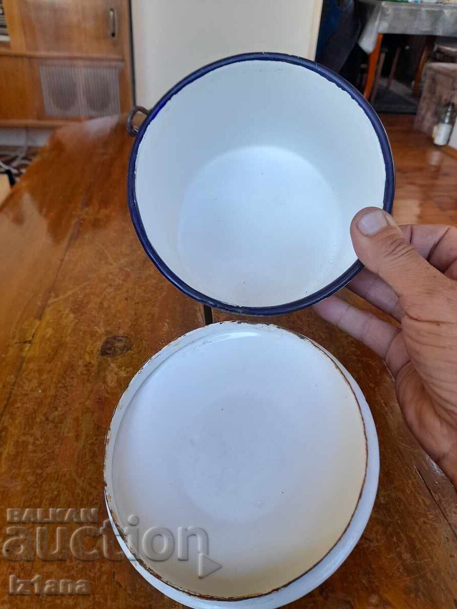 Δημοπρασία Παλιά εμαγιέ κατσαρόλα