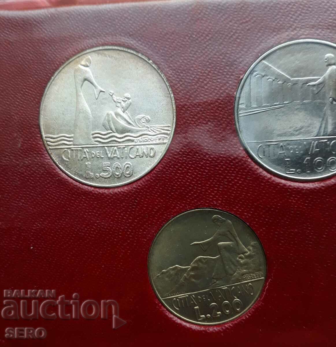 Vatican-SET 1978 of 7 coins-500 lira are silver with price 47.00 BGN | € 24.03