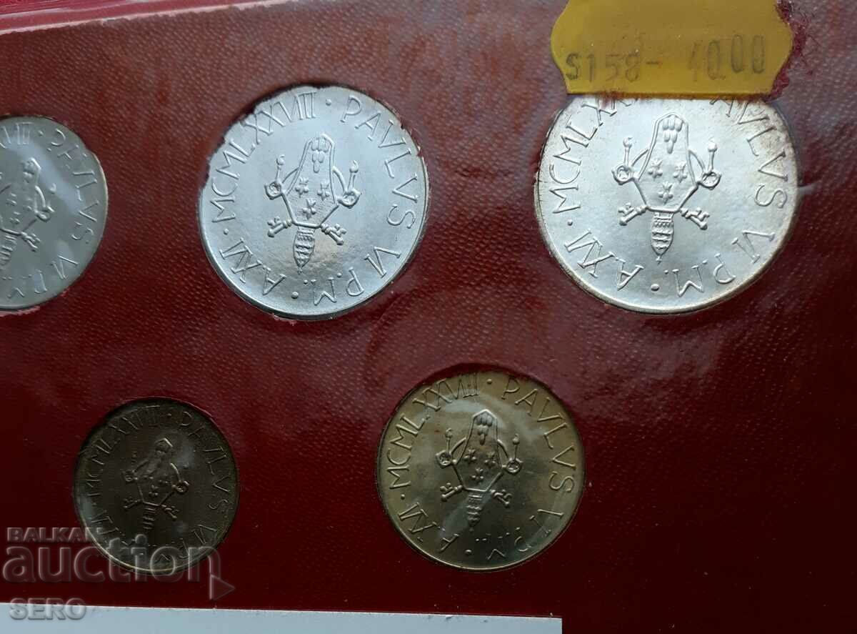 Delivery of Vatican-SET 1978 of 7 coins-500 lira are silver