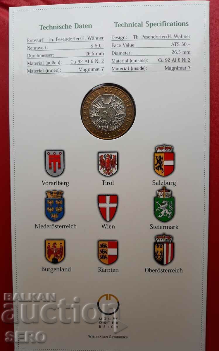 Аукцион Австрия-50 шилинга 1998-Конрад Лоренц-зоолог и орнитолог