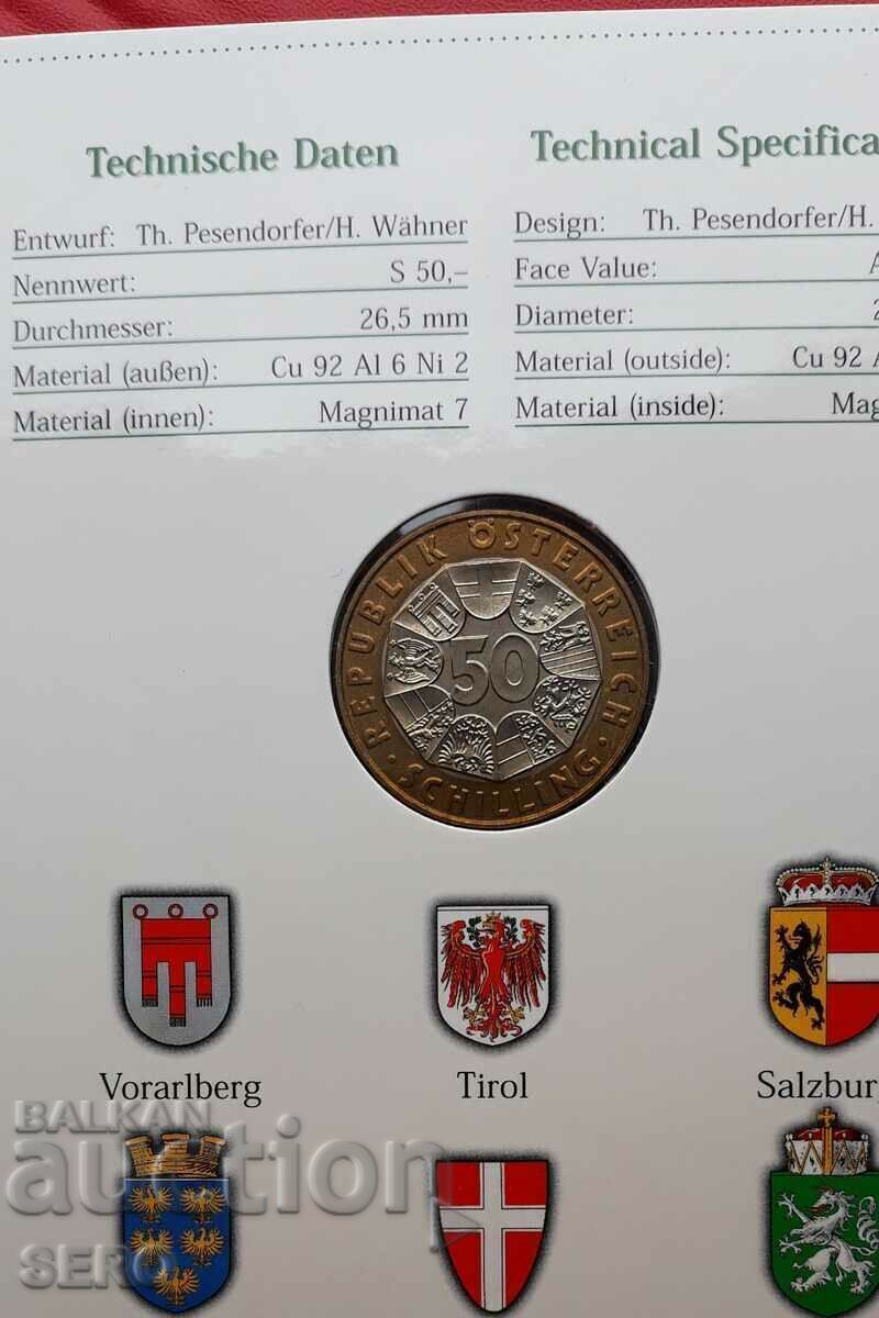 Доставка на Австрия-50 шилинга 1998-Конрад Лоренц-зоолог и орнитолог