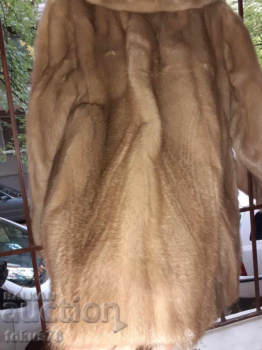 Delivery of Elegant women's coat made of natural leather - whole mink
