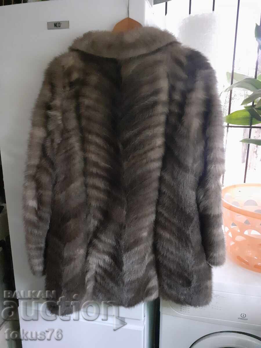 Palton elegant de damă din piele naturală - nurcă - 6 Palton elegant de damă din piele naturală - nurcă - 6