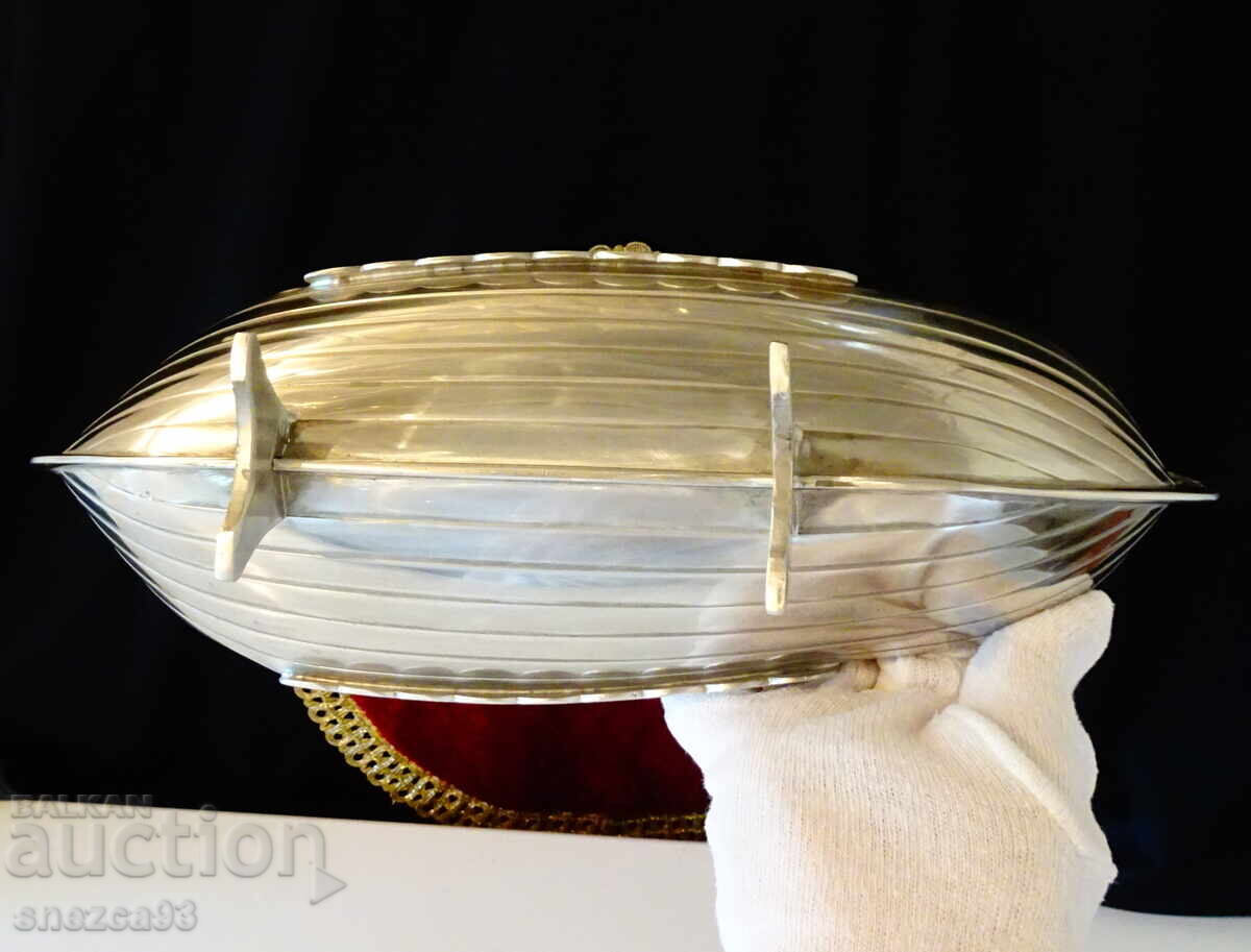 Vas de dragon viking Drakkar din staniu, Norvegia - 6