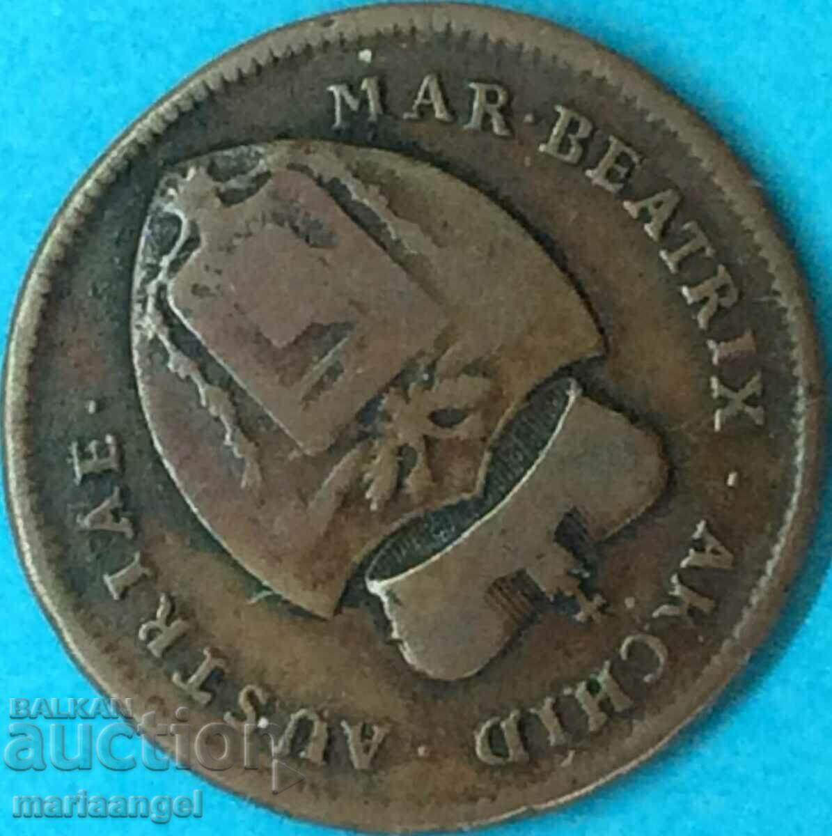 2 coins 1792 Austria Maria Beatrice d,Este (1790 - 1796) - 5 2 coins 1792 Austria Maria Beatrice d,Este (1790 - 1796) - 5