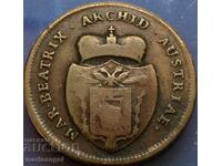 2 coins 1792 Austria Maria Beatrice d,Este (1790 - 1796)