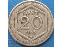 20 centesimi 1918 Ιταλία 6η γωνία - αρκετά σπάνια