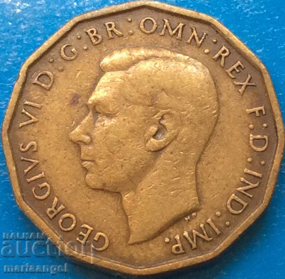 Μεγάλη Βρετανία 3 πένες 1937 Georg ορείχαλκος με τιμή 2.99 BGN | € 1.53