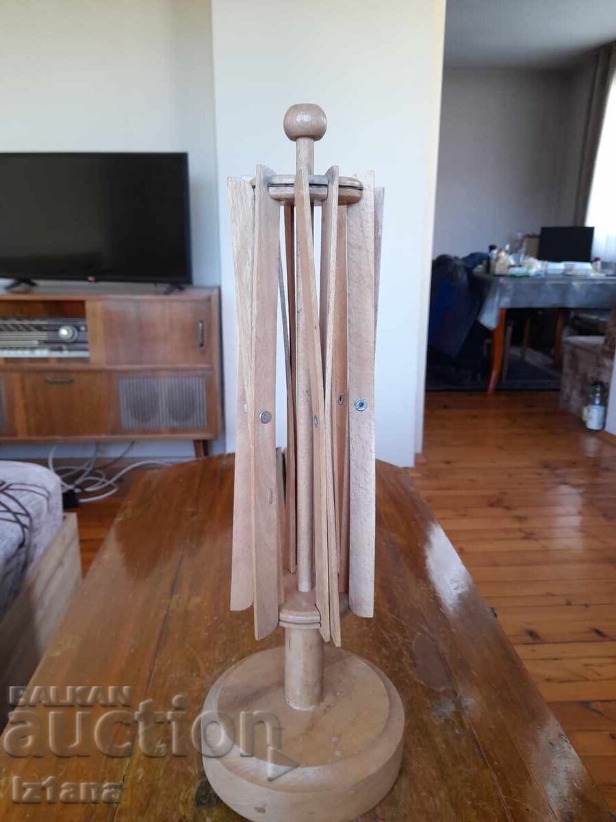 Old wooden yarn spool