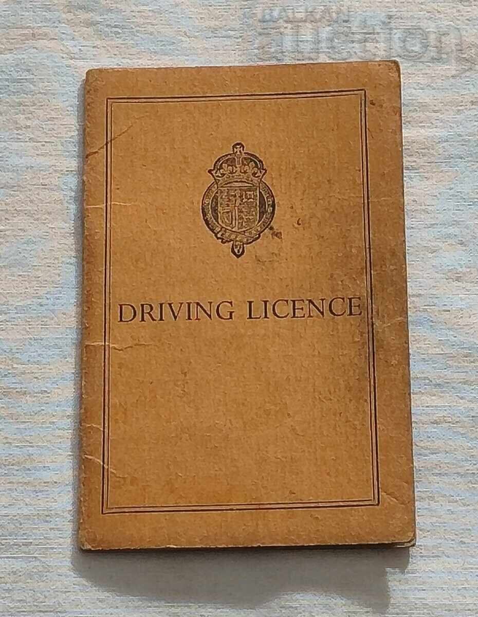 Driving Licence Shire Hall Bedford 1959-1962