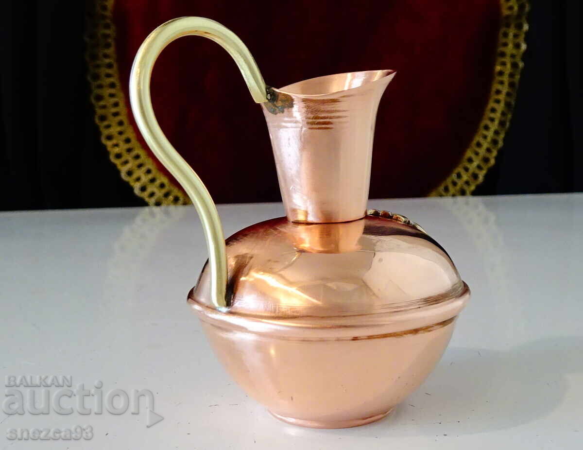 Cană de cupru Havard Villedieu, vultur, miniatură - 7