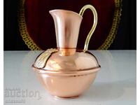 Cană de cupru Havard Villedieu, vultur, miniatură