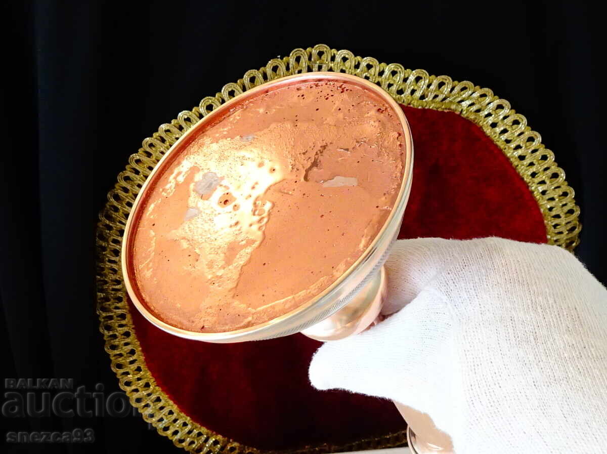 Μεταλλικό κηροπήγιο 25 εκ., καθαρός κόκκινος χαλκός 320 γρ - 7