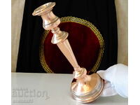 Sfeșnic de alamă 25 cm, cupru roșu pur 320 gr