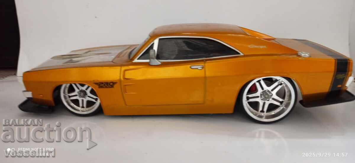 Veche jucărie mașină 1:12 1969 Dodge Charger R/T uriașă