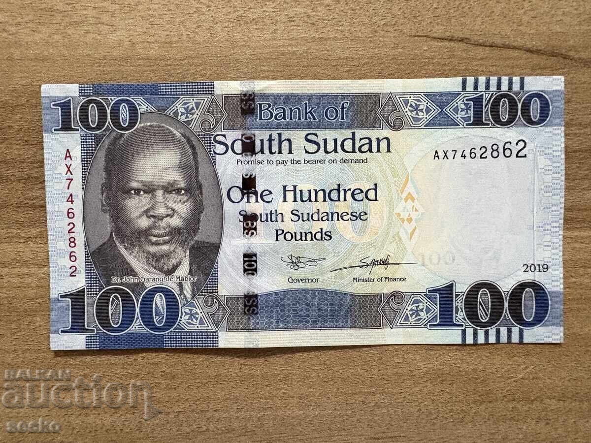 Южен Судан -  100 паунда (2019),  UNC