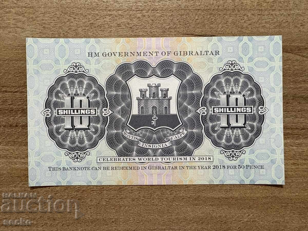 Гибралтар - 10 шилинга (2018), UNC с цена 10.00 лв. | € 5.11