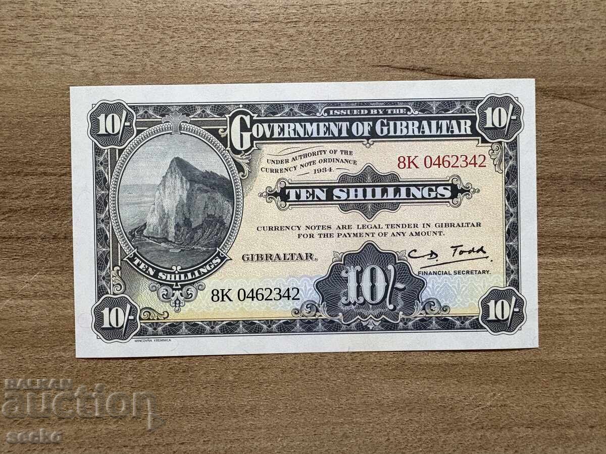 Гибралтар - 10 шилинга (2018), UNC