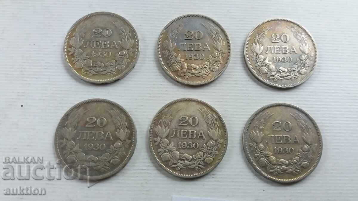 20 BGN - 1930 - ARGINT - BORIS - 3 - 6 NUMERE cu preț 69.99 BGN | € 35.79 20 BGN - 1930 - ARGINT - BORIS - 3 - 6 NUMERE cu preț 69.99 BGN | € 35.79