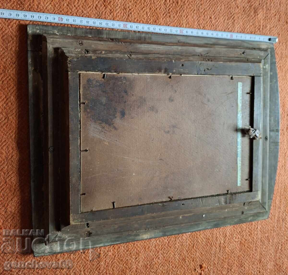 1925. Old icon of "St. Mina" from Strandzha, town of M. Tarnovo - 5