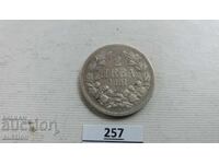 2 LEVA 1891 YEAR - SILVER 10 GRAMS