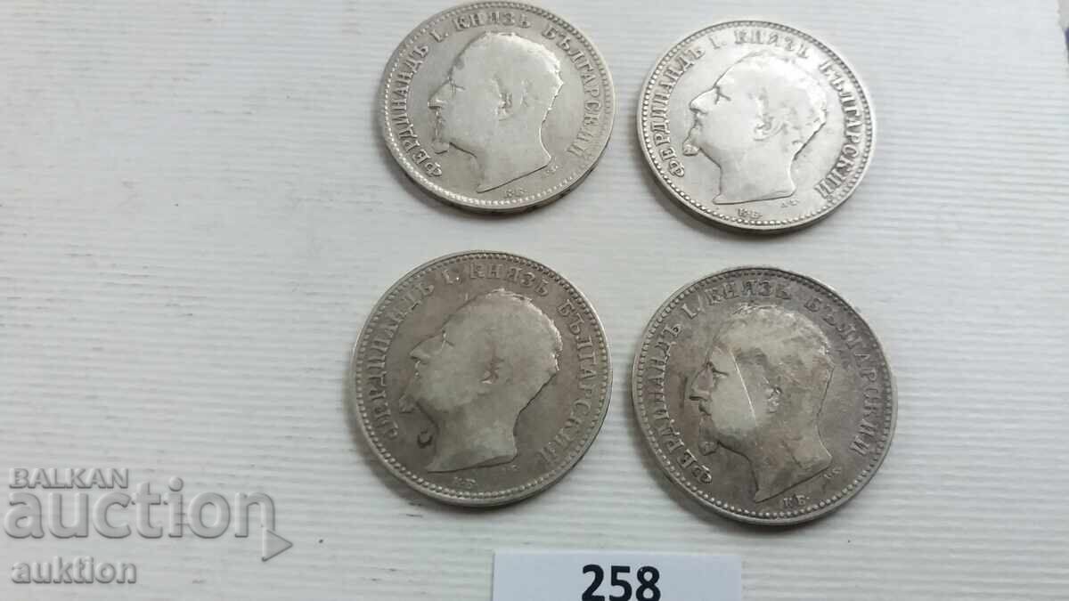 1 LEVA 1891 AN - ARGINT 4 BUCĂȚI - 6 1 LEVA 1891 AN - ARGINT 4 BUCĂȚI - 6