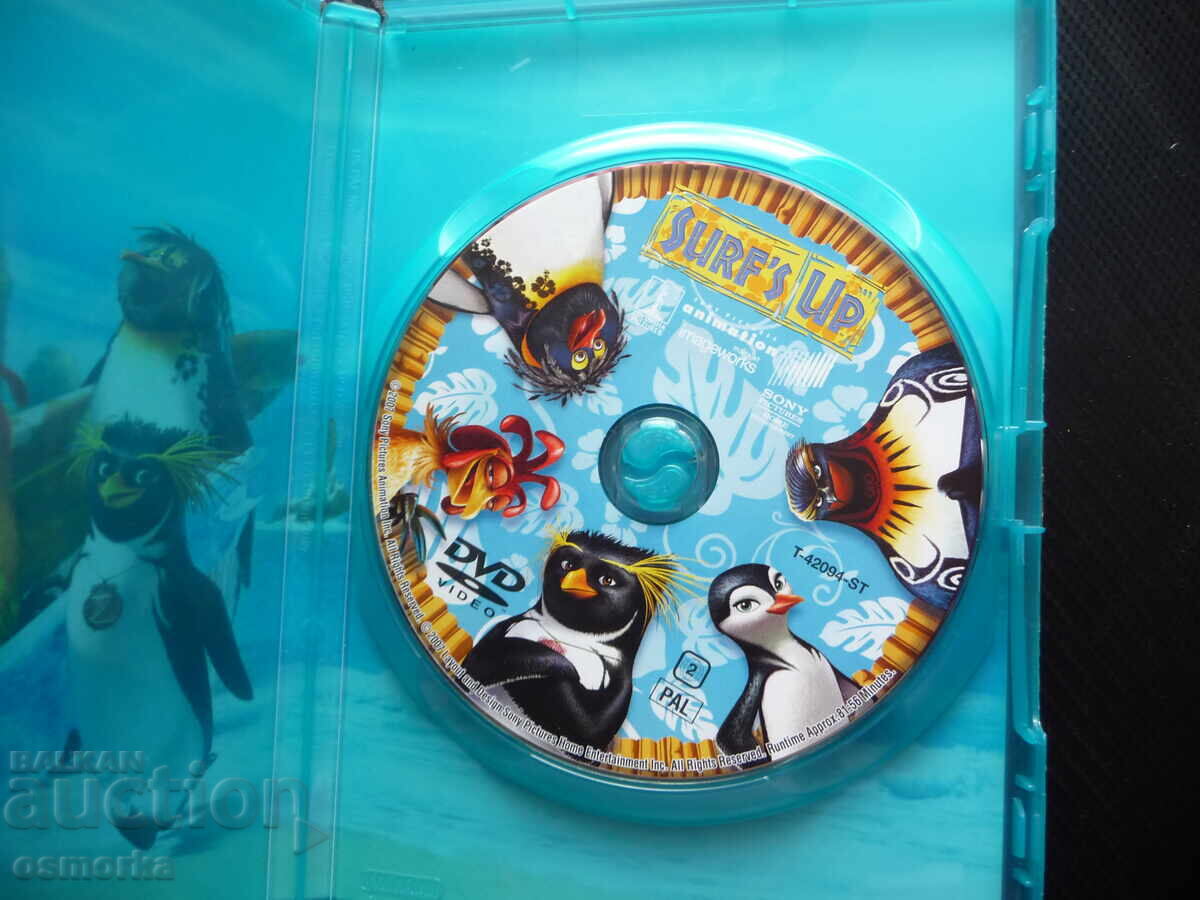 Toți pe surf DVD film pinguini ediție super maniacală valuri cu preț 14.00 BGN | € 7.16 Toți pe surf DVD film pinguini ediție super maniacală valuri cu preț 14.00 BGN | € 7.16