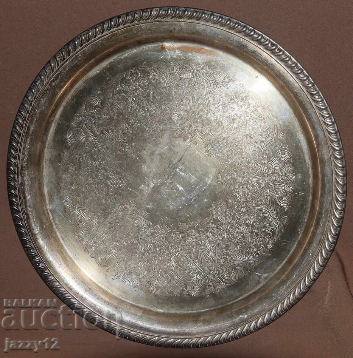 Δημοπρασία Wm. Rogers ασημένιο δίσκος σερβιρίσματος