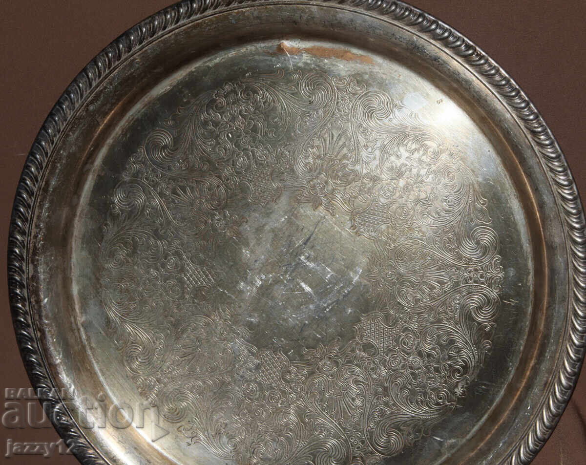 Παράδοση Wm. Rogers ασημένιο δίσκος σερβιρίσματος