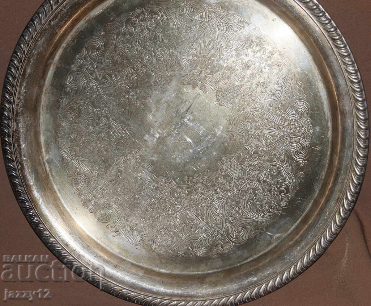 Wm. Rogers ασημένιο δίσκος σερβιρίσματος - 5