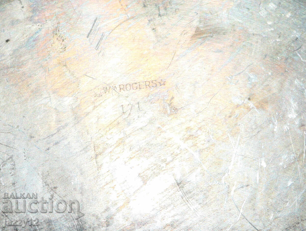 Wm. Rogers ασημένιο δίσκος σερβιρίσματος - 7